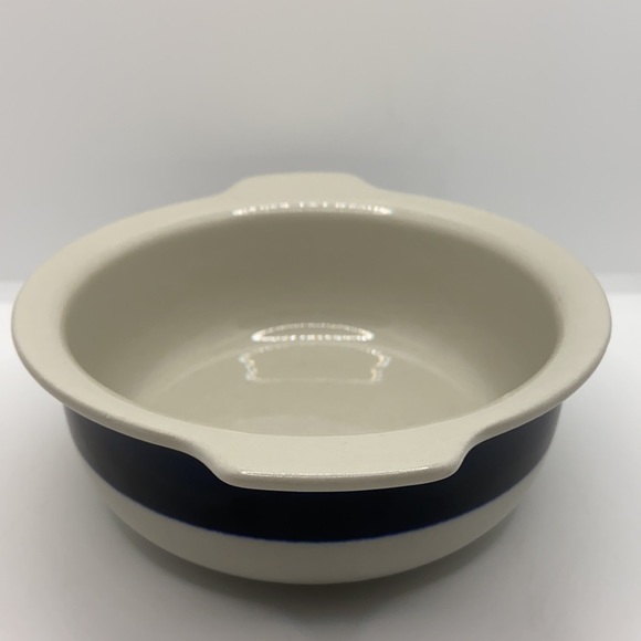 Arabia Finland Anemone Soup Cereal Bowl Vintage Scandinavian Porcelain Navy - Picture 3 of 8